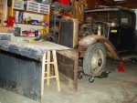 9/23/2006. The hood is off. Fenders are next.