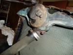 9/30/2006.  Thermostat housing on the radiator. Weird.
