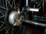 Rear axle coming out