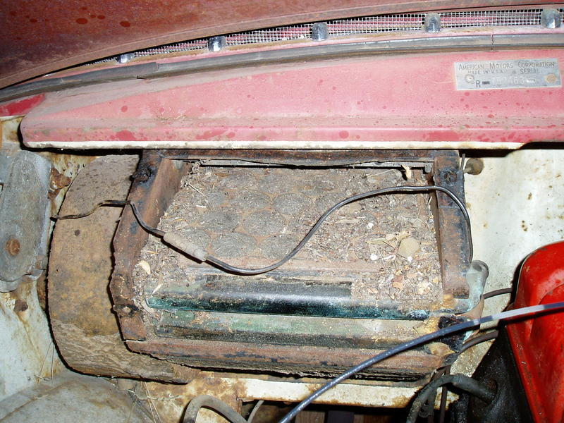 Nice air filter. Looks like it hasn't been changed since the Eisenhower administration.