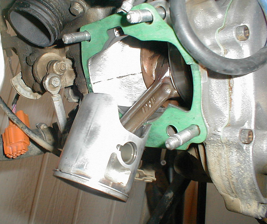 Piston condition after a few runs and some shakedown.