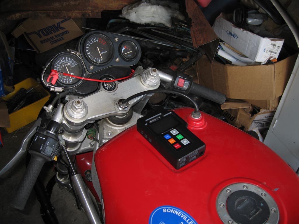 Innovate Motorsports data logger mounted