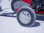 Check out the spinners on the trailer wheel.