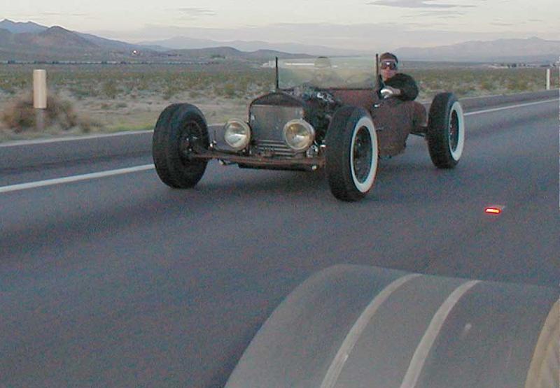 There were very few folks on the road.