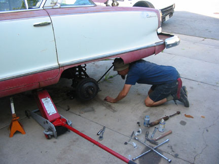 View of the coil-throughs.