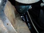 Saturday 4/1/06. Steering box from the passenger compartment.