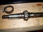 Close up of tapered shaft and woodruff key.