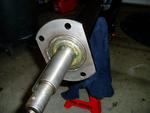 3-26-2006. Rear axle bearings and races mounted