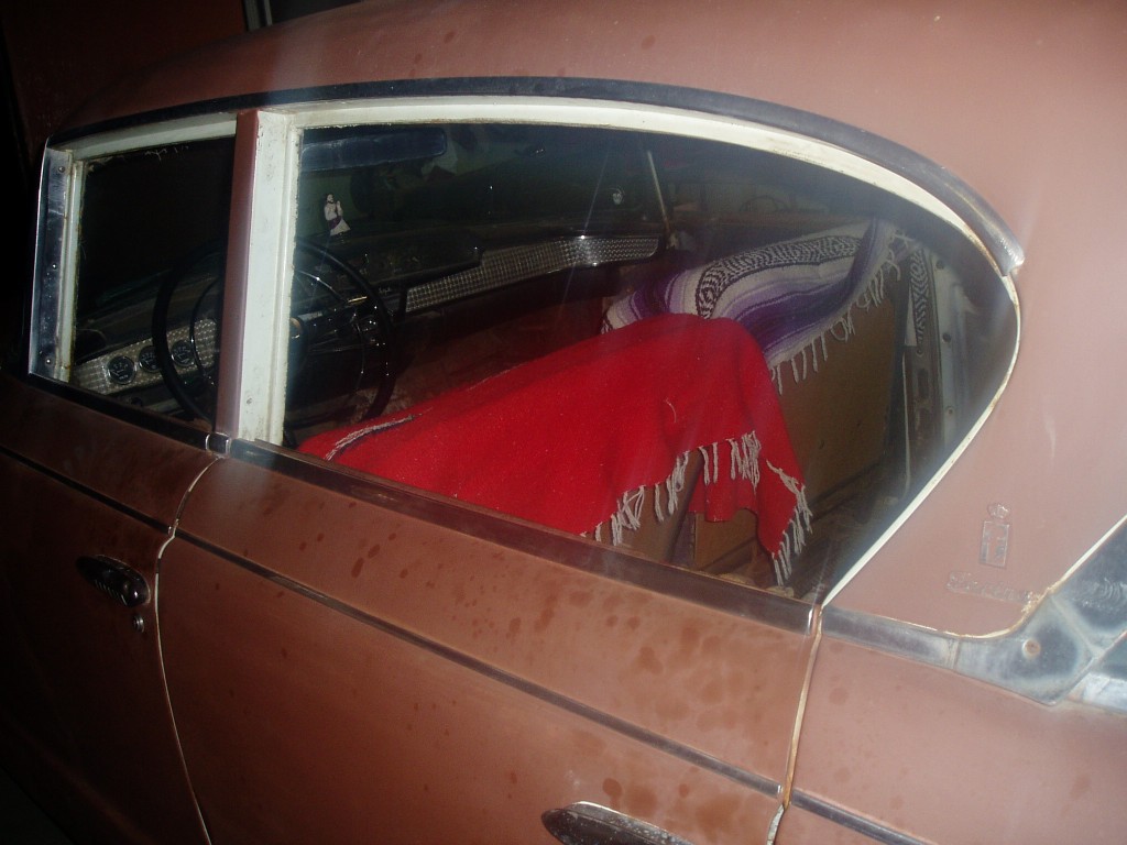 Sunday 2-18-2007. Removed all window frames and regulator hardware. I'm slowly stripping the car down to the metal for eventual 