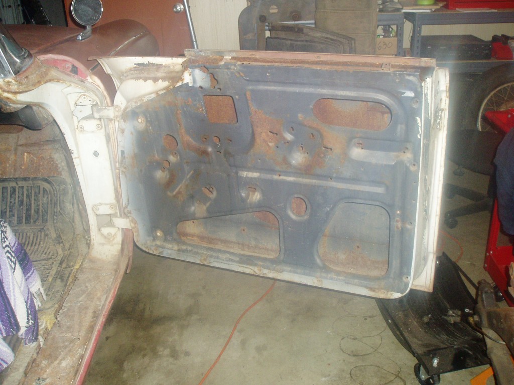 Sunday 2-18-2007. Removed all door hardware except for outside door handle (all doors).