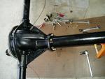 Rear differential bolted up and ready for installation.