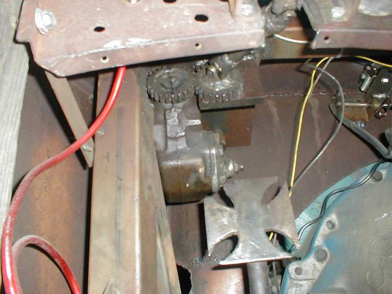 Here's the old steering reverser/mechanism that's been kept largely hidden until now. I'm not proud of it.
The very first order