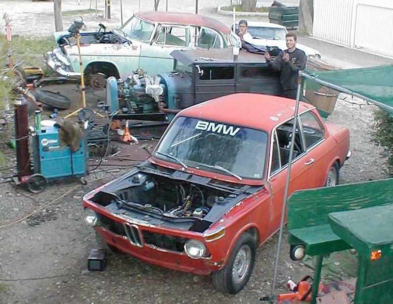 New yard arrangement. Room for three cars.