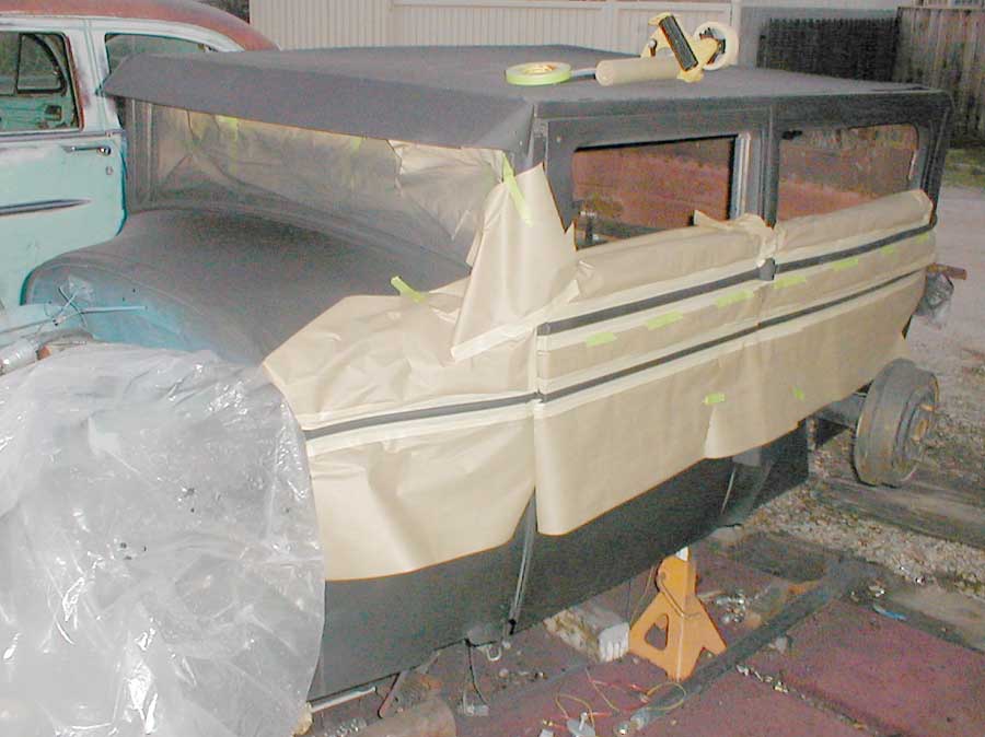 Flat is done. Now masking for gloss.