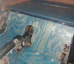 New blue stained and urethaned flooring.
A lot of blue, I know.
It'll be more subtle once the seats and all that are in.