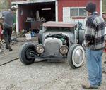 First roll back into the driveway for an eleventh hour carb rebuild. At this point, Tackett and I have had something like 8 hour