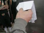 Sitting at community service, I was able to sneak a sheet of paper and start laying out the visor edge pattern.