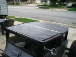 My new folding roof... so I can act like its a convertible....