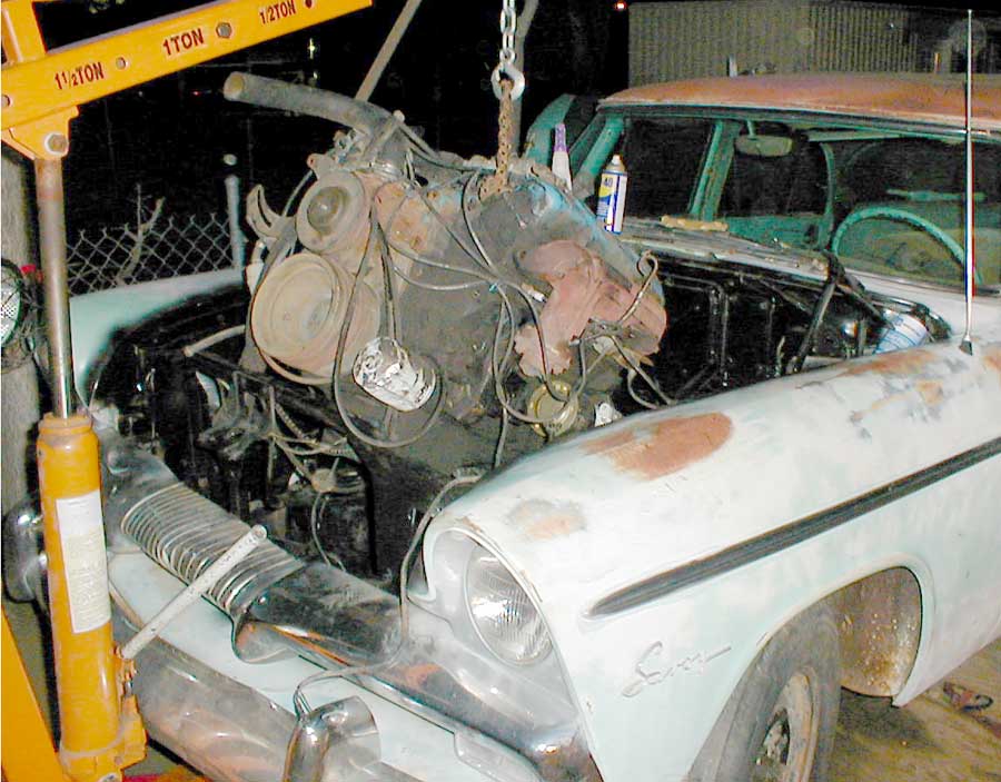 The old polyspherical motor was big, but not quite this big. GAM's gonna have to win fights with the exhaust, crossmember, radia