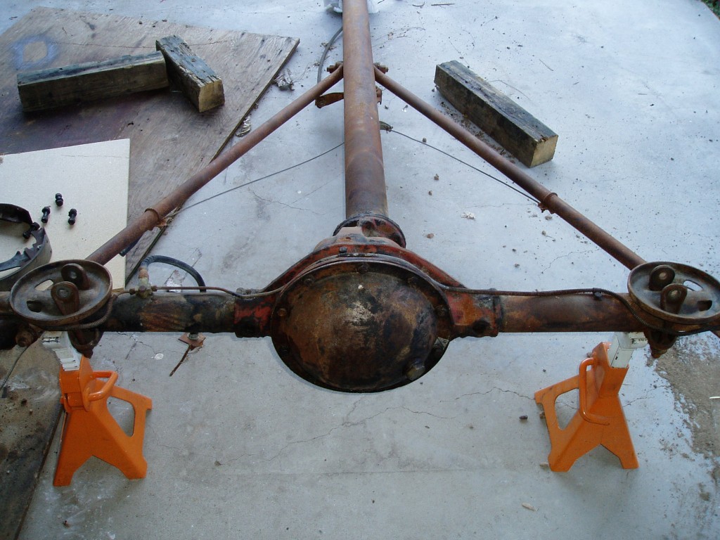 Rear end before disassembly.