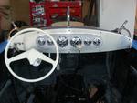 new dash and finned housing with stewart warner gauges with quicksilver boat wheel