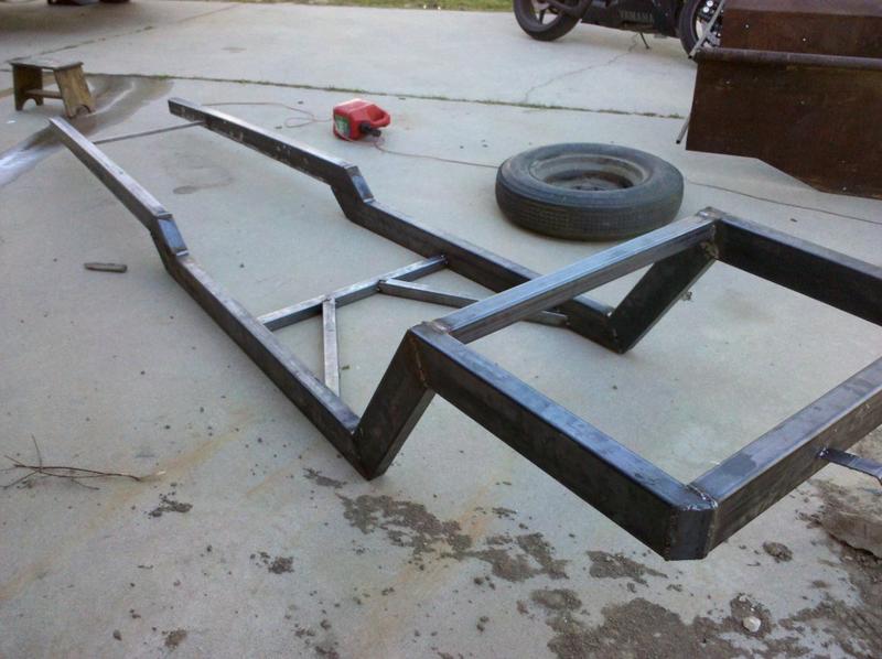 Frame with trans mount/ cross member installed 