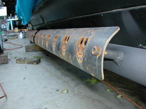 A heatshield for the side pipes.