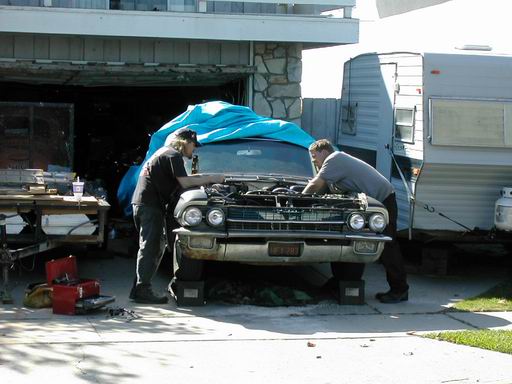 The trans was junk, and the 390 had low oil pressure. It was time to put in a small block and turbo-350.