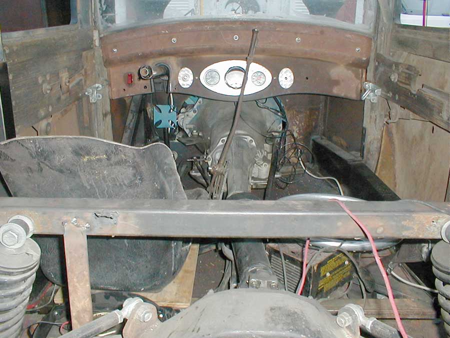 The barren office mid-chaos.