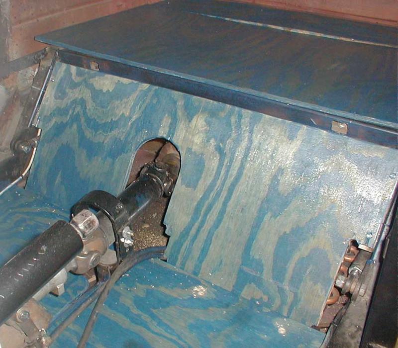 New blue stained and urethaned flooring.
A lot of blue, I know.
It'll be more subtle once the seats and all that are in.