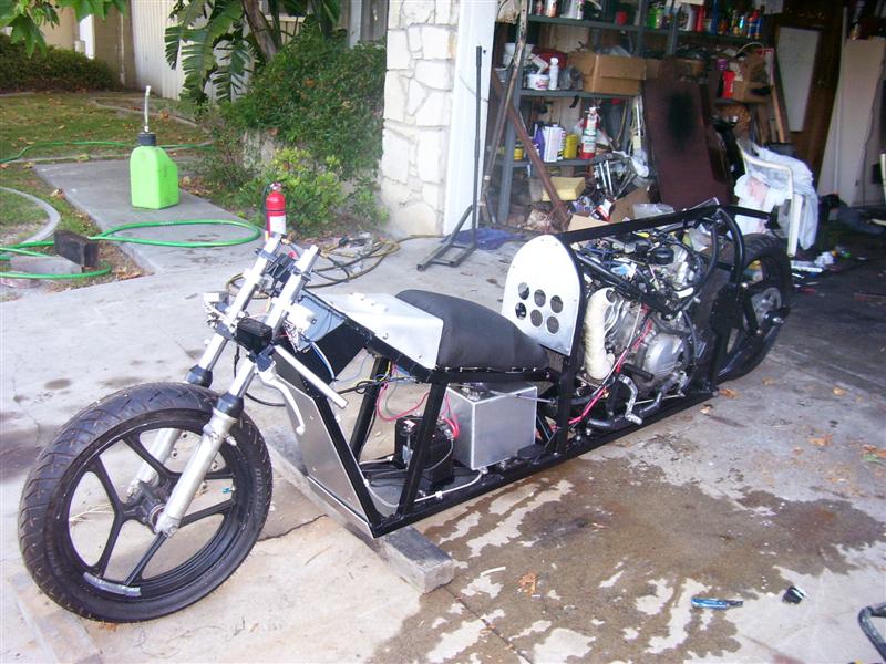 Bike together with dash, seat, wrapped headers.