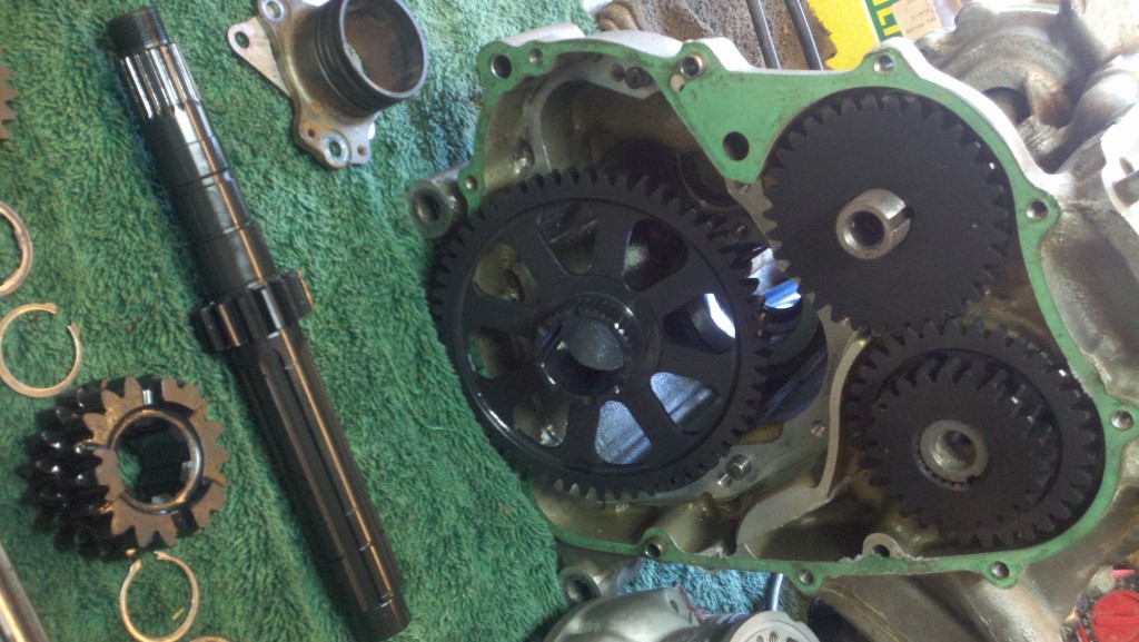 Primary gears done as well, which is possibly more important than the others because the little one sees crank speed.