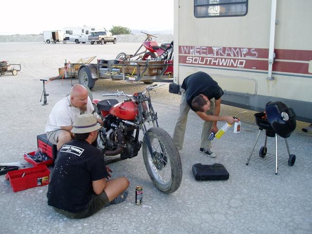 Working on 599 at the Bend in the Road