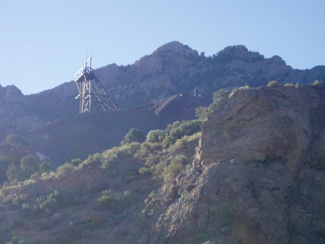 The young guys climb the hill