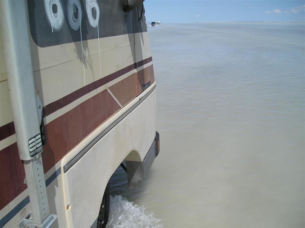 Taking a cruise on Lake Bonneville.