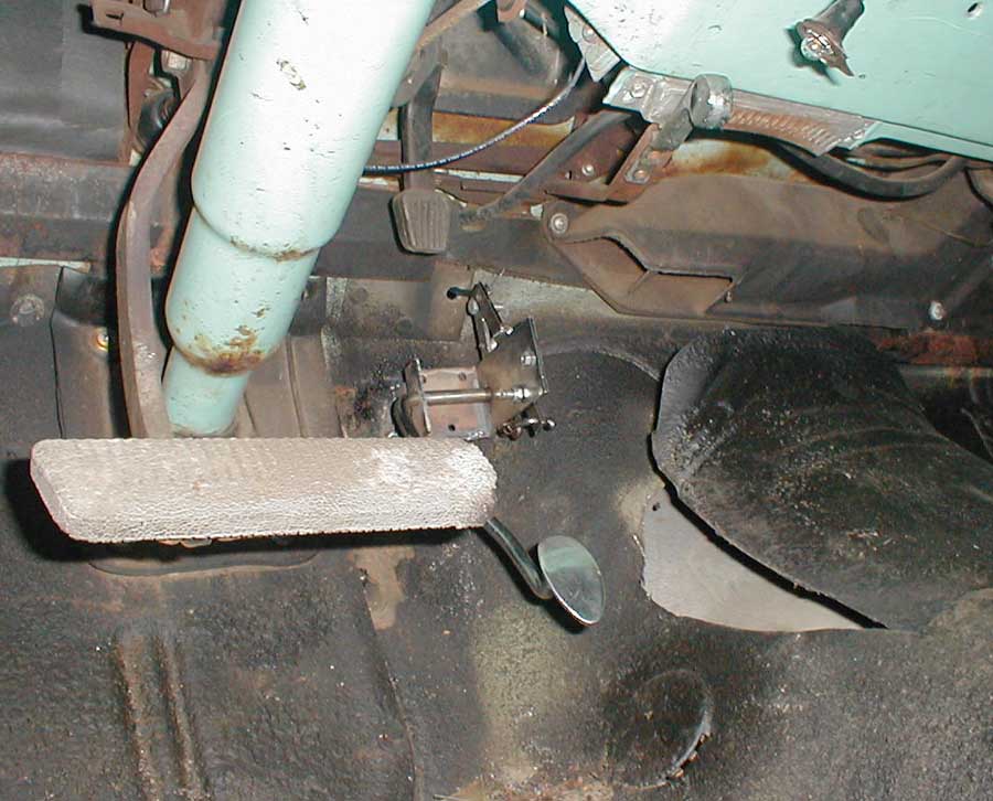 The 12 Pack gas pedal recycled, hooked up, and working well.