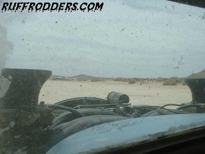 View out my pitted windshield.
Finish welding *before* putting the glass in.