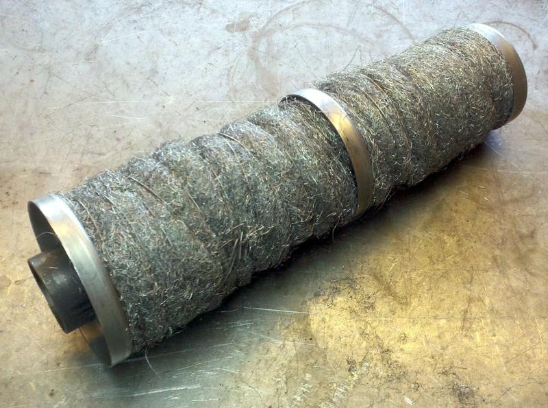 Assembled Megaphone Insert.
A friend of mine called it a steel wool tampon.