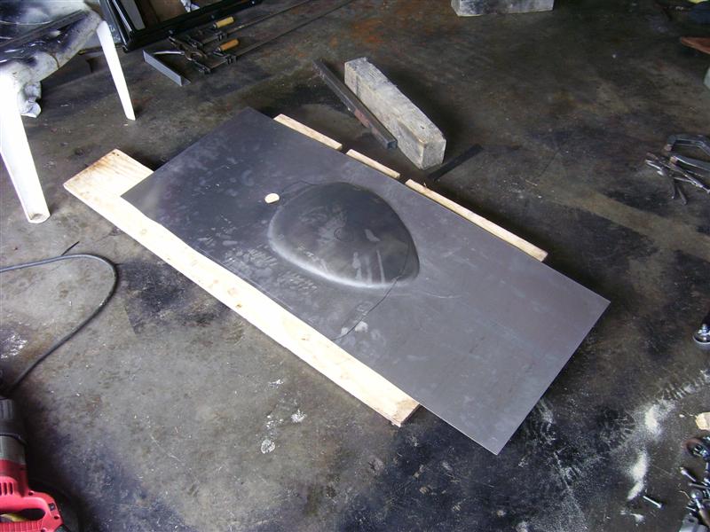 ...but 30 seconds with Mr Hammer & a block & it was flat again.