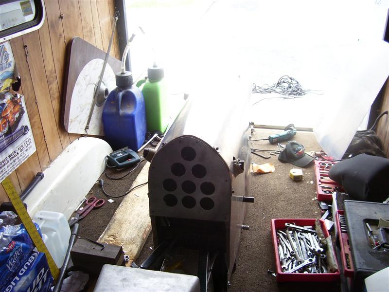 Front view. I rolled the front edges of the pieces & they go under the seat backing plate.