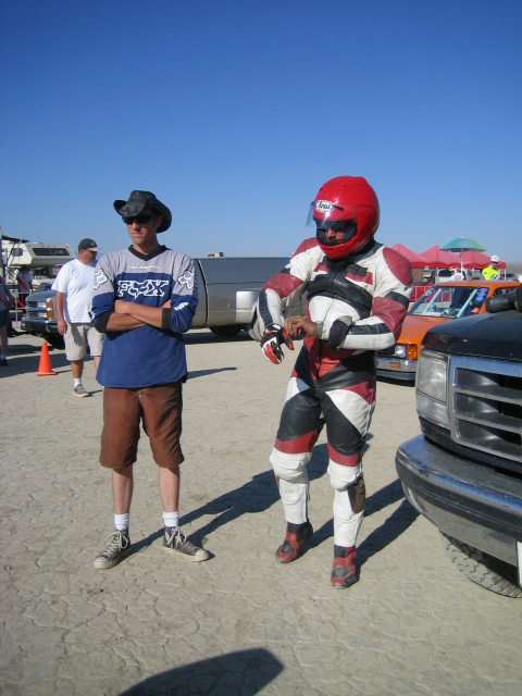 Me and that drunken fucking shitbird, Mikey.