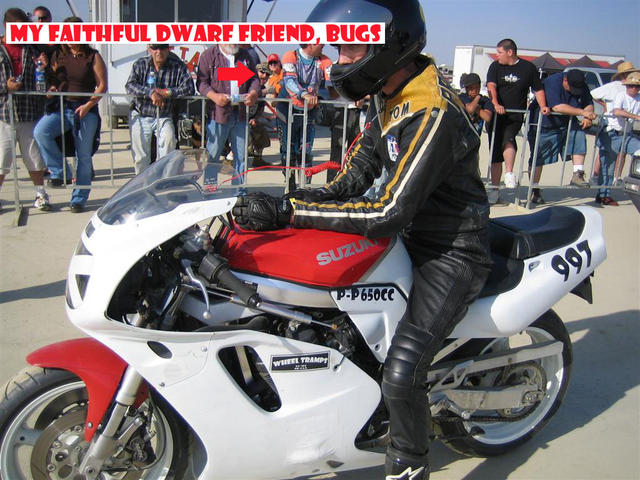 He's kinda' like a lawn gnome or a porch donkey.