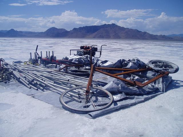 Our friends in the Land Speed Racers club organized our gear for us after the storm