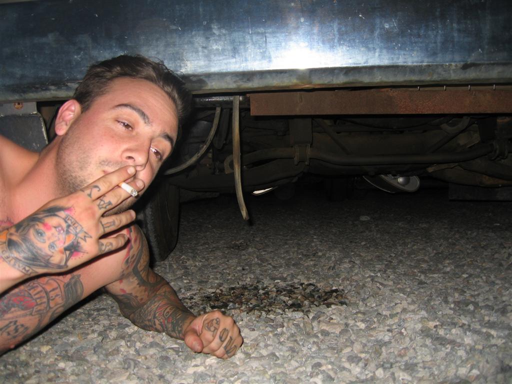 About 10 seconds before I decided to take the hot radiator cap off. 1st degree burns on your face rule!