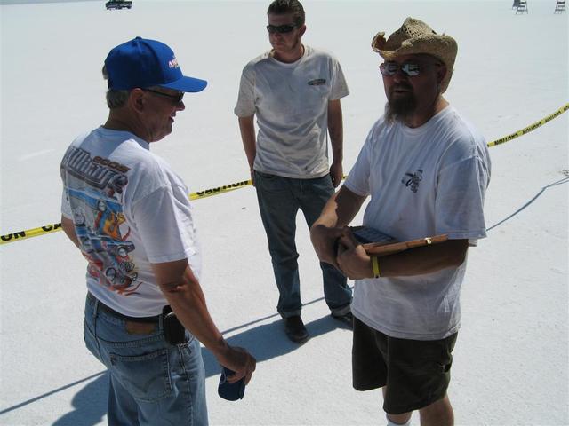 John, Brian and Matt on the salt.
