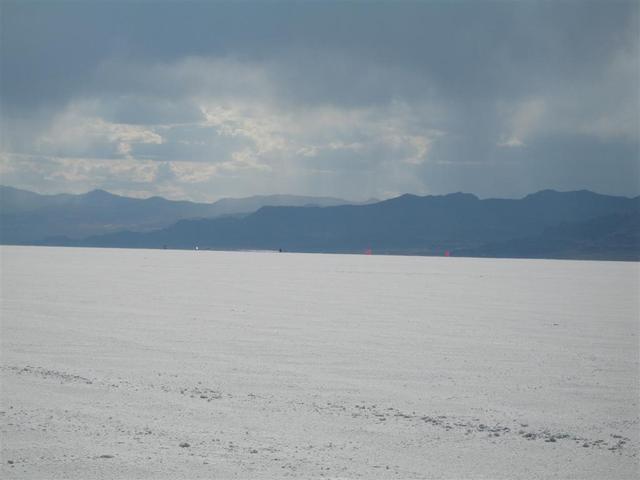 The tiny bug is Jet ripping through the lights at 142+ MPH.