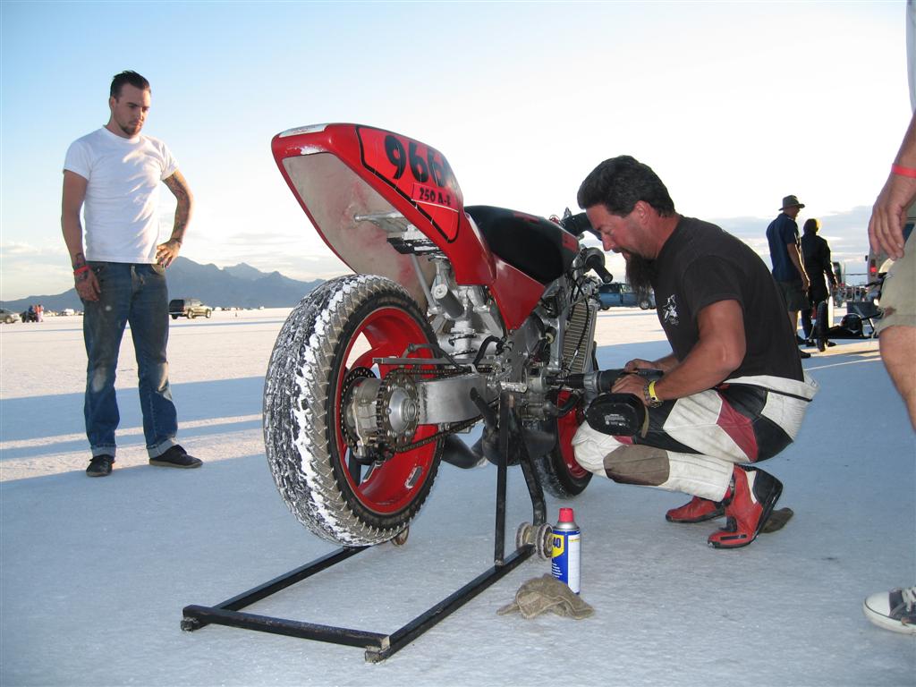 Final prep before the record run.