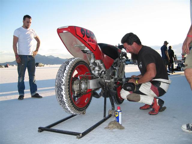 Final prep before the record run.