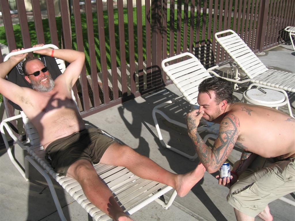 Aw Com'on Ryan, he just took a bath in the pool.