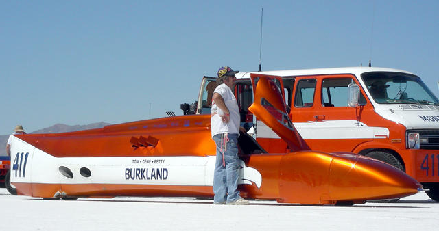 Burkland's team made just one pass during the whole event at 410mph.